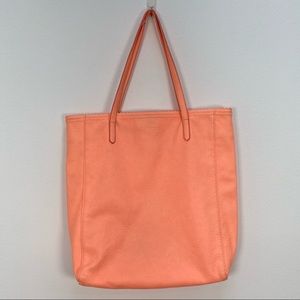 BCBGeneration Neon Pink Vegan Pebble Tote Bag